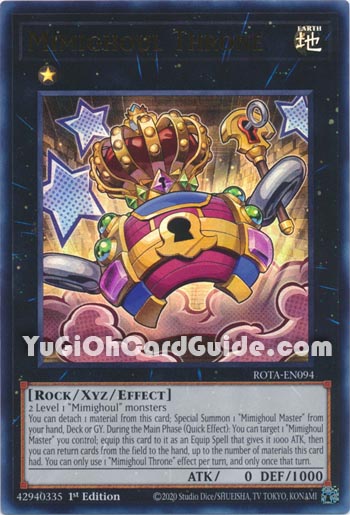 Yu-Gi-Oh Card: Mimighoul Throne