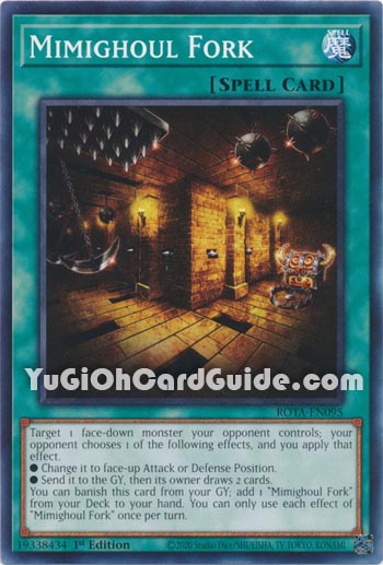 Yu-Gi-Oh Card: Mimighoul Fork