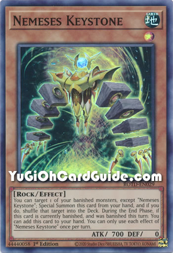 Yu-Gi-Oh Card: Nemeses Keystone