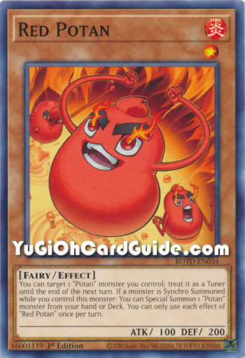 Yu-Gi-Oh Card: Red Potan