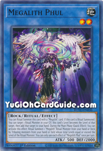 Yu-Gi-Oh Card: Megalith Phul