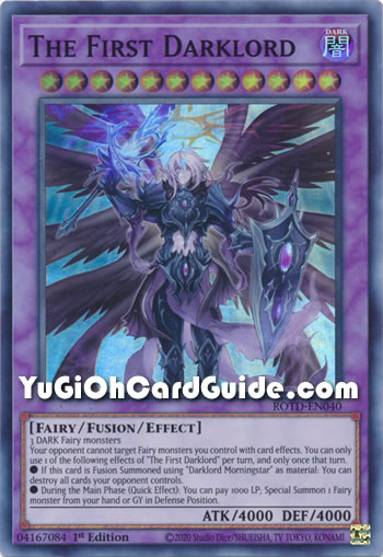 Yu-Gi-Oh Card: The First Darklord