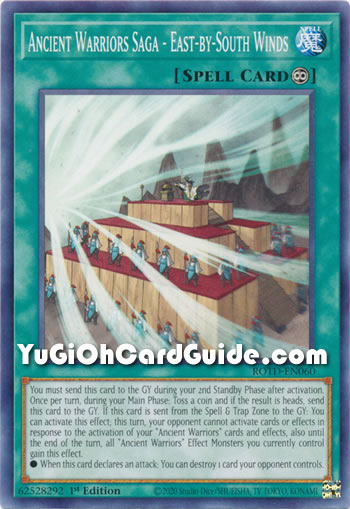 Yu-Gi-Oh Card: Ancient Warriors Saga - East-by-South Winds