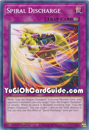 Yu-Gi-Oh Card: Spiral Discharge