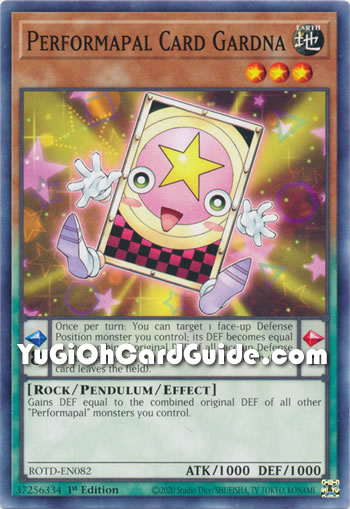 Yu-Gi-Oh Card: Performapal Card Gardna