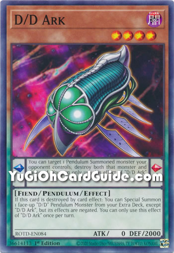 Yu-Gi-Oh Card: D/D Ark
