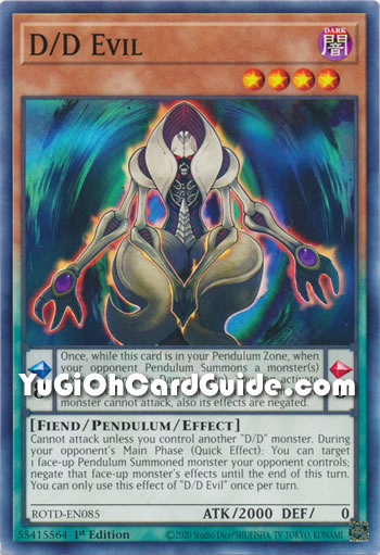Yu-Gi-Oh Card: D/D Evil