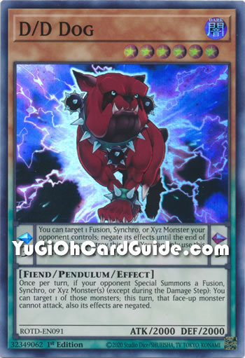 Yu-Gi-Oh Card: D/D Dog