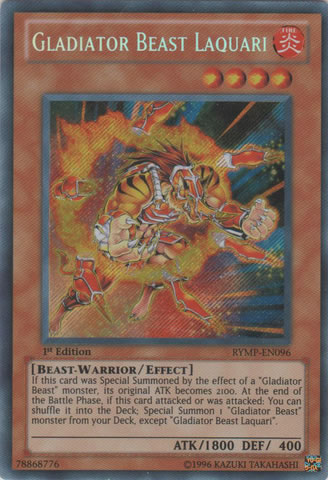 Yu-Gi-Oh Card: Gladiator Beast Laquari