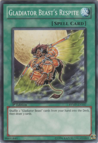 Yu-Gi-Oh Card: Gladiator Beast's Respite