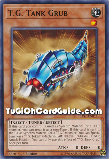 Yu-Gi-Oh Card: T.G. Tank Grub