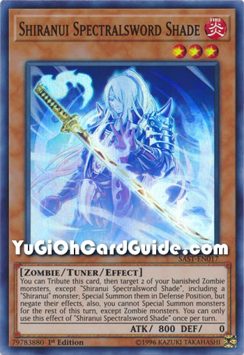 Yu-Gi-Oh Card: Shiranui Spectralsword Shade