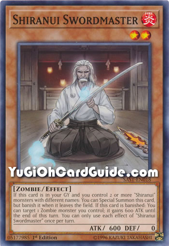 Yu-Gi-Oh Card: Shiranui Swordmaster