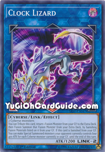 Yu-Gi-Oh Card: Clock Lizard