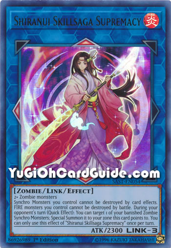 Yu-Gi-Oh Card: Shiranui Skillsaga Supremacy