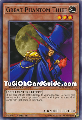 Yu-Gi-Oh Card: Great Phantom Thief