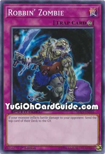 Yu-Gi-Oh Card: Robbin' Zombie