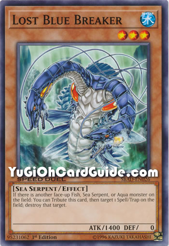 Yu-Gi-Oh Card: Lost Blue Breaker