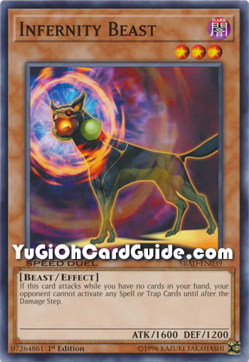 Yu-Gi-Oh Card: Infernity Beast