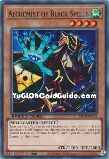 Yu-Gi-Oh Card: Alchemist of Black Spells