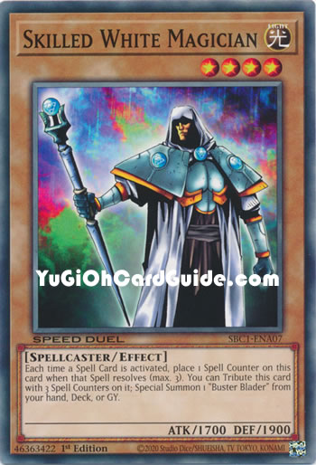 Yu-Gi-Oh Card: Skilled White Magician