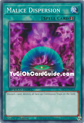Yu-Gi-Oh Card: Malice Dispersion
