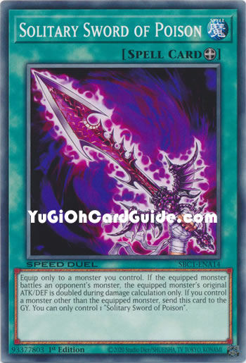 Yu-Gi-Oh Card: Solitary Sword of Poison