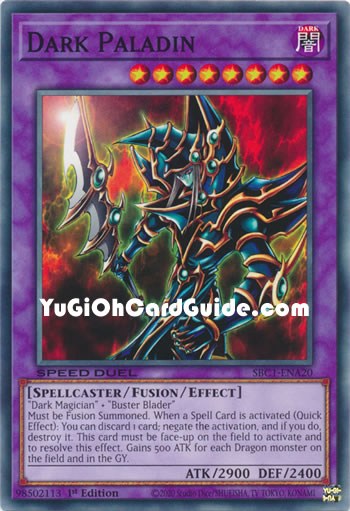 Yu-Gi-Oh Card: Dark Paladin