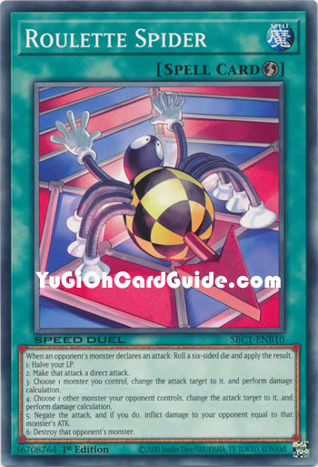 Yu-Gi-Oh Card: Roulette Spider
