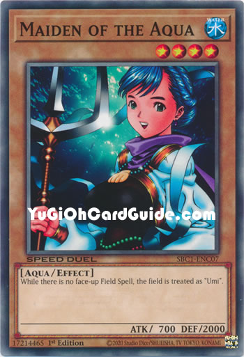 Yu-Gi-Oh Card: Maiden of the Aqua