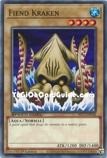 Yu-Gi-Oh Card: Fiend Kraken