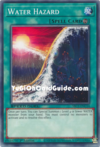 Yu-Gi-Oh Card: Water Hazard