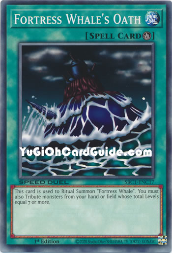 Yu-Gi-Oh Card: Fortress Whale's Oath