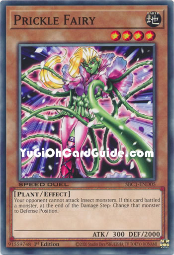 Yu-Gi-Oh Card: Prickle Fairy