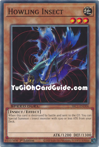 Yu-Gi-Oh Card: Howling Insect