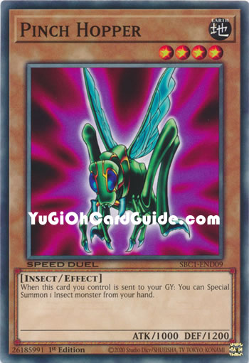 Yu-Gi-Oh Card: Pinch Hopper