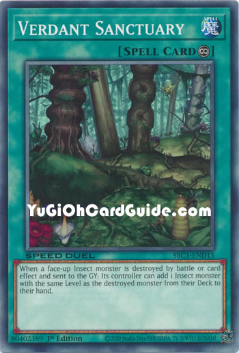 Yu-Gi-Oh Card: Verdant Sanctuary