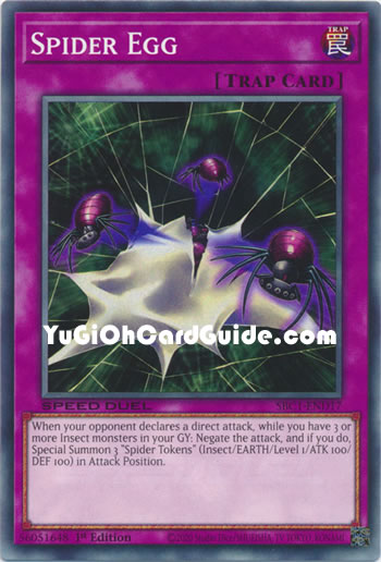 Yu-Gi-Oh Card: Spider Egg