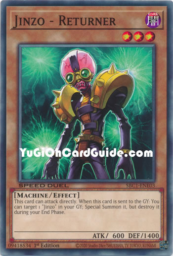 Yu-Gi-Oh Card: Jinzo - Returner