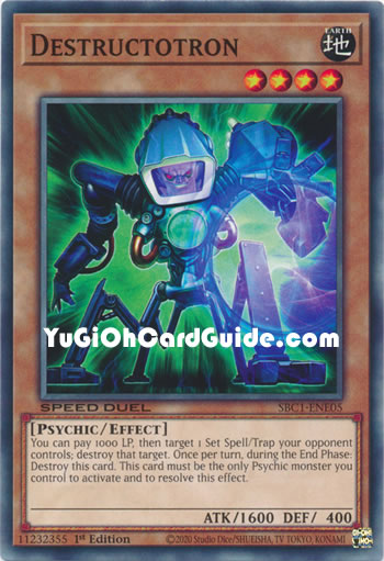 Yu-Gi-Oh Card: Destructotron