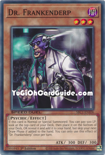 Yu-Gi-Oh Card: Dr. Frankenderp
