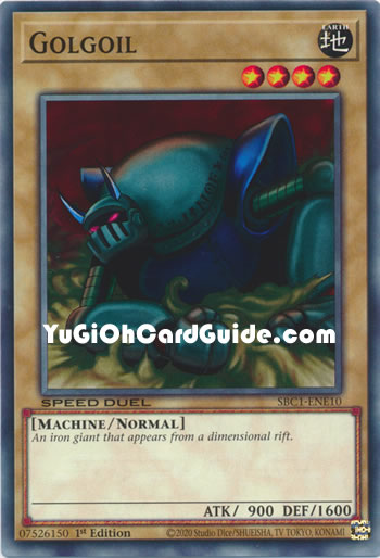 Yu-Gi-Oh Card: Golgoil