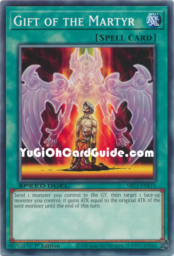 Yu-Gi-Oh Card: Gift of the Martyr