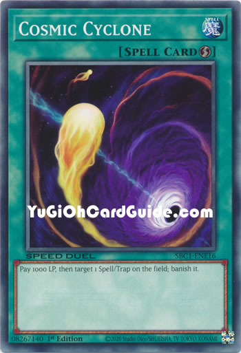 Yu-Gi-Oh Card: Cosmic Cyclone