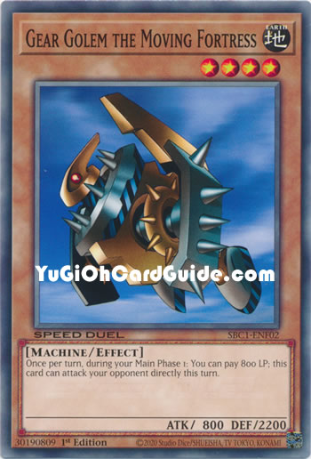 Yu-Gi-Oh Card: Gear Golem the Moving Fortress