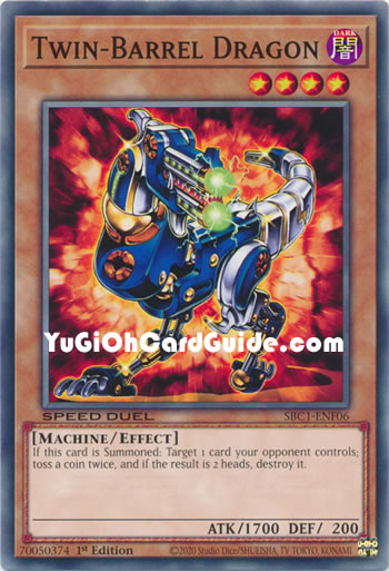 Yu-Gi-Oh Card: Twin-Barrel Dragon