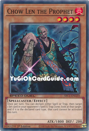 Yu-Gi-Oh Card: Chow Len the Prophet