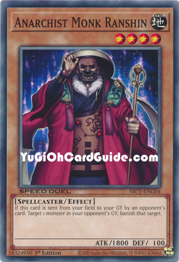 Yu-Gi-Oh Card: Anarchist Monk Ranshin
