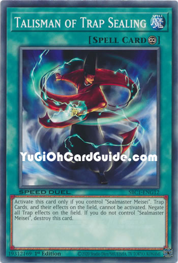 Yu-Gi-Oh Card: Talisman of Trap Sealing