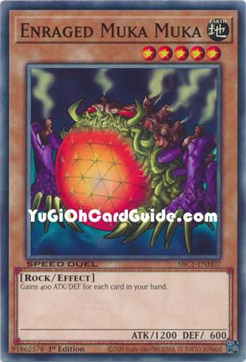 Yu-Gi-Oh Card: Enraged Muka Muka